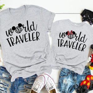 World Traveler, Trip Matching Shirts, Family Shirts, Epcot Shirts